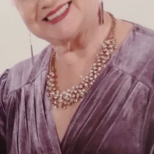 Vintage Rhinestone Necklace Costume Jewelry